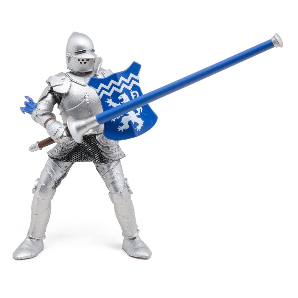 PAPO - Lion Knight with Spear - Realistic Figurine - for Ages 3+ - Medieval Fantasy Collection - Hand Painted - Highly Detailed - Durable and Educational - Gift Idea - Collectable - Lion Knight