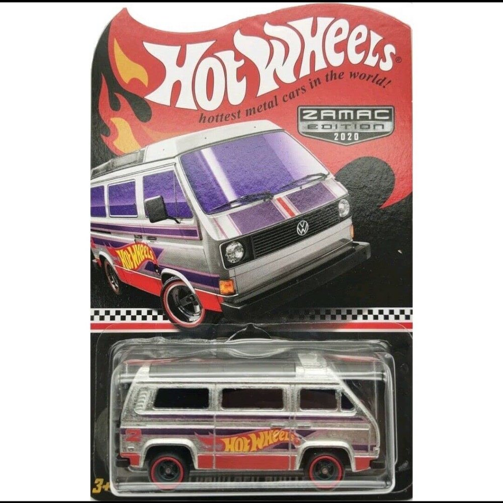 DieCast Hot Wheels Zamac Edition 2020 Volkswagens Sunagon, Ships in Protector case