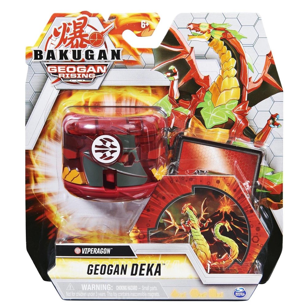 Bakugan Geogan Deka, Viperagon, Jumbo Collectible Transforming Figure, for Kids Aged 6 and up
