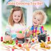 CUTE STONE Play Kitchen Accessories Set, Kids Cooking Toys Set with Play Pots and Pans, Electronic Induction Cooktop with Sound and Light, Cookware Utensils Kids Kitchen Set Kitchen Toys for Kids view 2