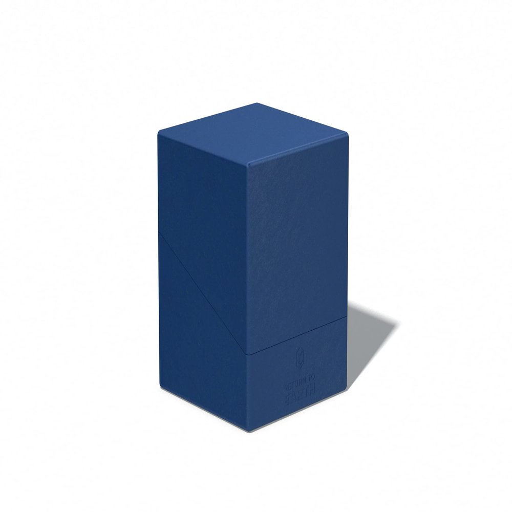 Ultimate Guard RTE Boulder 100+, Deck Case for 100 Double-Sleeved TCG Cards, Blue, 97% Renewable, Made in Germany, Secure & Durable Storage
