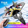 GoolRC V17 Remote Control Plane, 2.4Ghz Foam RC Airplanes Jet Fighter Stunt RC Airplane with Spinning Drone,Gravity Sensing,Stunt Roll,Cool Light,2 Battery forTeens Adults view 2