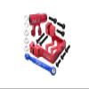 Aluminum Servo Mount + Aluminum Tie Rod + 25T Aluminum Servo Horn For Traxxas X Maxx 4X4 6S / 8S - 16Pc Set Red view 1