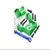Aluminum Servo Mount + Aluminum Tie Rod + 25T Aluminum Servo Horn For Traxxas 1/10 Maxx 4WD Monster Truck (89076-4) - 16Pc Set Green view 1