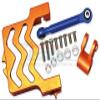 Aluminum Servo Mount + Aluminum Tie Rod + 25T Aluminum Servo Horn For Traxxas 1/10 Maxx 4WD Monster Truck (89076-4) - 16Pc Set Orange view 1