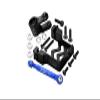 Aluminum Servo Mount + Aluminum Tie Rod + 25T Aluminum Servo Horn For Traxxas 1/10 Maxx 4WD Monster Truck (89076-4) - 16Pc Set Black view 1