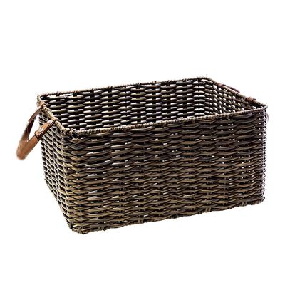 YKHB Storage Basket Storage Box Storage Bins Woven and Washable Laundry Basket Desktop with Handle Storage Baskets Suitable for Kitchen,Wardrobe,Garage Family Storage Bag