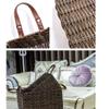 YKHB Storage Basket Storage Box Storage Bins Woven and Washable Laundry Basket Desktop with Handle Storage Baskets Suitable for Kitchen,Wardrobe,Garage Family Storage Bag view 4