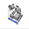 Aluminum Servo Mount + Aluminum Tie Rod + 25T Aluminum Servo Horn For Traxxas 1/10 Maxx 4WD Monster Truck (89076-4) - 16Pc Set Gray Silver view 1