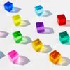 Candywood Rainbow Acrylic Gem Cubes Blocks Children Educational Sensory Training Crystal Toys Baby Learn Color Light Shadow Stacking Toys (10-Pcs) view 3