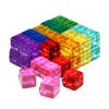 Candywood Rainbow Acrylic Gem Cubes Blocks Children Educational Sensory Training Crystal Toys Baby Learn Color Light Shadow Stacking Toys (40-Pcs) view 1