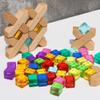 Candywood Rainbow Acrylic Gem Cubes Blocks Children Educational Sensory Training Crystal Toys Baby Learn Color Light Shadow Stacking Toys (40-Pcs) view 3