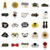 50pcs Graduation Season Stickers Decals Graduation Season Themed Party Vinyl Waterproof Stickers for Teens Kids Girls view 3