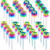 Outus 32 Pieces Rainbow Fluffy Monster Pens Cute Fun Pen for Monster Party Favors School Office Birthday Carnival Party Favor Supply view 1