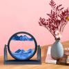 10" Moving Sand Art Picture Sandscapes in Motion 3D Deep Sea Sand Art Round for Adult Relaxing Toys Decor Desktop Home Office (Green) view 3