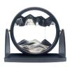 10" Moving Sand Art Picture Sandscapes in Motion 3D Deep Sea Sand Art Round for Adult Relaxing Toys Decor Desktop Home Office (Black) view 1
