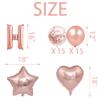 1/2 Way To First Birthday Balloons Rose Gold Half Way To First Birthday Party Banner Happy 6 Months/Half a Year Old/Happy 1/2 Birthday Girl Half Birthday Baby Shower Party Supplies Decorations view 3