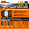 GRP GTX03-XM3 1:8 GT New Treaded Soft Black 20 Spoke Rubber Tires (2) view 2