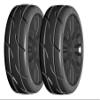 GRP GTX03-XM4 1:8 GT New Treaded SoftMedium Black 20 Spoke Rubber Tires (2) view 1