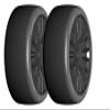 GRP GTX04-XB1 1:8 GT New Slick Ultrasoft Black 20 Spoke Rubber Tires (2) view 1