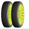 GRP GTY04-XM7 1:8 GT New Slick MediumHard Yellow 20 Spoke Rubber Tires (2) view 1