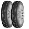 GRP GTK03-XM2 1:8 GT New Treaded Supersoft Silver 20 Spoke Rubber Tires (2) view 1