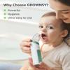 GROWNSY Nasal Aspirator for Baby, Electric Nose Aspirator for Toddler, Baby Nose Sucker, Automatic Nose Cleaner with 3 Silicone Tips, Adjustable Suctions, Music and Light Soothing Function (Green) view 4