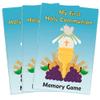 Needzo My First Holy Communion Memory Matching Card Set, Sunday School Church Classroom Educational Tools and Supplies, Collectible Keepsakes for Catholics, 54 Cards Each (3 Packs) view 1