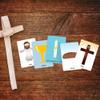 Needzo My First Holy Communion Memory Matching Card Set, Sunday School Church Classroom Educational Tools and Supplies, Collectible Keepsakes for Catholics, 54 Cards Each (3 Packs) view 2