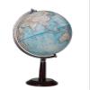 Lincoln 12" Diameter Globe, USA Cartography with with Mountain Relief, Taperedd Walnut Colored Base/Riser and Special Light Blue Designer Globe Ball. The Lincoln Blue Ocean Designer Globe is a truly special globe. Standing 21 tall this 12 diameter  view 1