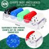 Yulejo 15 Pieces Poker Chip Holder Poker Chip Trays Acrylic Rack Chips Holder Accessories for Casino Game, Each Holds 100 Chips view 2