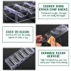 Yulejo 15 Pieces Poker Chip Holder Poker Chip Trays Acrylic Rack Chips Holder Accessories for Casino Game, Each Holds 100 Chips view 3