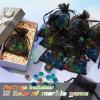 Pack of 12 Marble Game Sets, Bag of Marbles Glass Marble Pack Fun Shooter Marbles with Black Drawstring Storage Bag for Indoor and Outdoor Game Party Favors, 11 Marbles and 1 Shooter Per Pack view 3