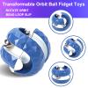 ONCOFAN (4 Pcs) Fidget Toys Orbit Ball Toy Pack, Novelty Creative Track Infinity Cube Stress Relief Balls Sensory Toys for Autistic ADHD Kids Adults view 2