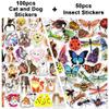150Pcs Stickers for Kids Dog and Cat and Insect Stickers for Water Bottle Waterproof Vinyl Stickers for Laptop view 1