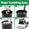 Zcvtbye Rock Tumbler Kit,Rock Polisher for Kids & Adults,Includes 2 Belts,Bag of Rough Stones,4 Coarse Grinding,Finely Ground,Polishing Grits view 4