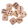 10PCS 20mm Wooden Dice Point D6 Cubes Dices Wooden Crafts Game Toys Round Corner Desktop Game Dice view 1