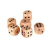 10PCS 20mm Wooden Dice Point D6 Cubes Dices Wooden Crafts Game Toys Round Corner Desktop Game Dice view 3