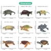 Volnau Mini Sea Turtle Figures 14PCS Animal Toys Figurines for Kindergarten Toddlers Kids Ocean Sea Creature Cake Topper Pack view 2