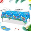2 Pieces Pool Party Tablecloth Plastic Summer Table Cover Disposable Hawaiian Tablecloth for Beach Summer Birthday Swimming Pool Party Dining Table Decor view 2