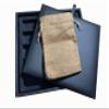 N'icePackaging - Deluxe Black Padded Gaming Dice Tray with Brown-Burlap Travel Dice Pouch - for RPGs/Tabletop/D&D 5e / Dice Rolling - Lightweight - Dungeons and Dragons Compatable view 2