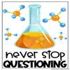 Never Stop Questioning Science Magnet |Single | 6 by 8 Inch Magnet | Made in The USA | Car Auto Tool Box Refrigerator Magnet | P1023 view 1