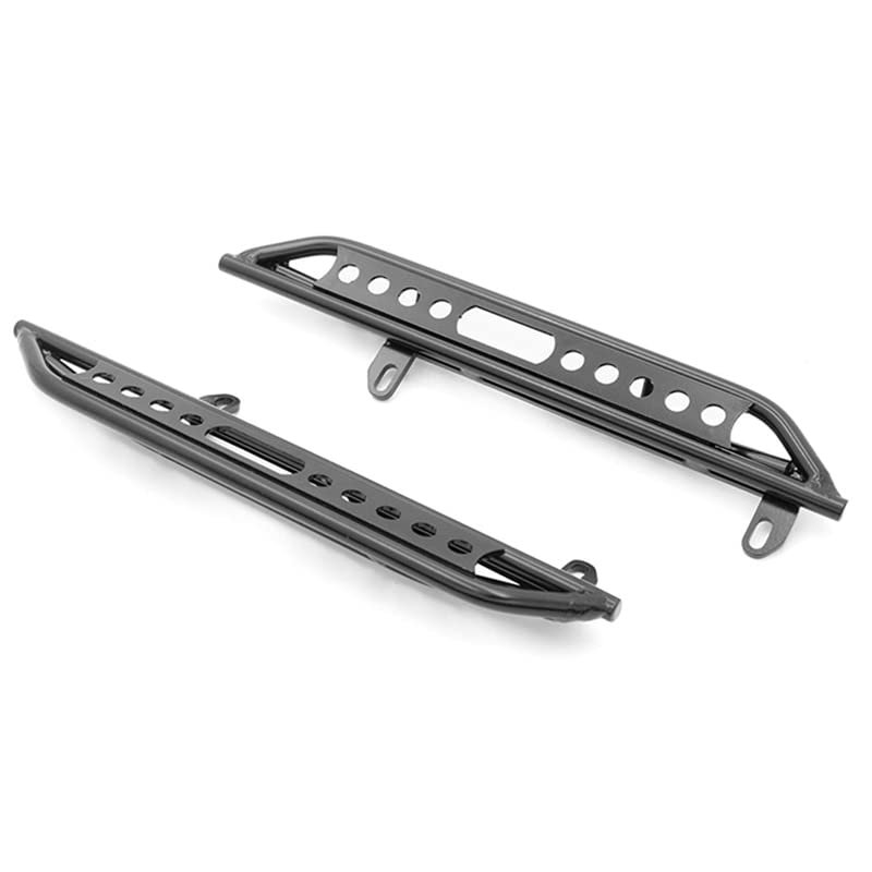 Replacement Part For 1 Pair Metal Side Step Plate Board Slide Pedal For 1/10 SCX10 III AXI03007 RC Car Parts - (Color: Black)