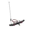 Replacement Part For Metal Rear Bumper With LED Light Antenna Tail Hook For 1:10 RC Crawler Car SCX10 90046 - (Color: Black) view 2