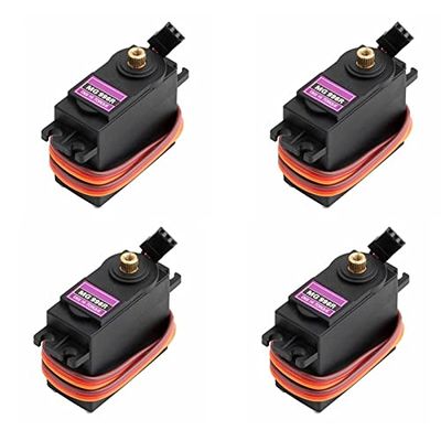 Replacement Part For 4pcs 13kg 15kg Metal Servos Digital MG995 MG996 MG996R Servo Metal Gear Motor For JR Car RC Helicopter Boat Diy - (Color: MG995-all Metal)
