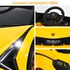 OLAKIDS Kids 12V Licensed Lamborghini SIAN Ride On Car, Electric Vehicle for Toddler with Control Remote, Battery Powered Toy with Music, 2 Speeds, Suspension, LED Lights, Bluetooth (Yellow) view 4