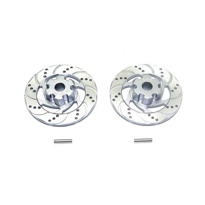 Replacement Part For ALUMINUM +3MM HEX WITH BRAKE DISK WITH SILVER LINING For 1/7 Rc Car Parts - (Color: Grey)