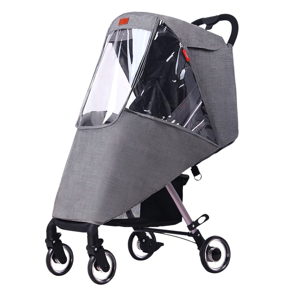 Universal Breathable Stroller Weather Shield Reusable Buggy Pram Rain Cover Easy Installation Pushchair Accessories Raincoat for All Seasons