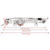 Dilwe 1/10 RC Front Axle CNC Alloy & Hardened Steel Shape for Axial Wraith 90018 90020 90045 RR10 90048 90053 2 Colors RC Accessories(Silver) view 2