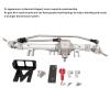 Dilwe 1/10 RC Front Axle CNC Alloy & Hardened Steel Shape for Axial Wraith 90018 90020 90045 RR10 90048 90053 2 Colors RC Accessories(Silver) view 3